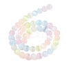 Macaron Color Natural Selenite Beads Strands G-C142-01B-10-3