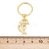 Adjustable Brass Micro Pave Cubic Zirconia Pendant Finger Rings for Women LS-RJEW-A090-01A-G-5