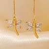 Elegant 3D Dragonfly Ear Thread ZC2846-4