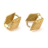Real 18K Gold Plated 304 Stainless Stee Hoop Earrings LS-EJEW-U009-02G-09-2