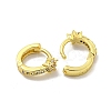 Brass Micro Pave Cubic Zirconia Hoop Earring EJEW-C088-14A-G-2