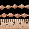 Natural Peach Moonstone Beads Strands G-F809-A44-01-5