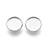 304 Stainless Steel Brooch Cabochon Settings STAS-E547-08C-P-2