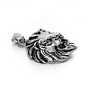 Lion Retro 304 Stainless Steel Pendants STAS-F011-38-3