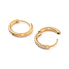 Ion Plating(IP) 316 Surgical Stainless Steel Pave Clear Cubic Zirconia Hoop Earrings Women EJEW-A109-01A-G-2