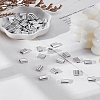150Pcs DIN6063 Aluminum Slide Charms ALUM-LP0001-01-1
