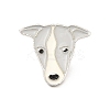 Dog Enamel Pin with Brass Butterfly Clutches LS-JEWB-A006-05B-1