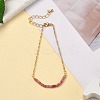 April Birthstone Natural Tourmaline Beaded Bracelets BJEW-JB06092-04-5