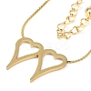 304 Stainless Steel Pendants Necklaces NJEW-K266-03A-G-1