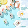 12Pcs Milk Tea Cup Theme Opaque Acrylic Pendants OACR-CJ0002-30-3