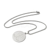 201 Stainless Steel Engraved Ogou Feray Veve Pendant Necklaces LS-NJEW-H065-02P-2