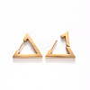 PVD Vacuum Plating 304 Stainless Steel Huggie Hoop Earrings LS-STAS-S103-27G-2
