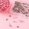 40Pcs 4 Size 304 Stainless Steel Stud Earring Findings STAS-YW0001-56-6