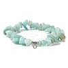 Natural Mixed Gemstone Beads Stretch Bracelets BJEW-JB03860-2