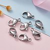 Tarnish Resistant 304 Stainless Steel Lobster Claw Clasps X-STAS-F182-01P-A-6