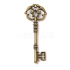 Skeleton Key Tibetan Style Alloy Big Pendants TIBEP-S293-033AB-LF-1
