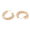 Brass Twist Rope Stud Earrings Findings EJEW-Q765-01G-2