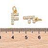 SHEGRACE Brass Micro Pave Clear Cubic Zirconia Pendants XGRQ29628-394G-F-3