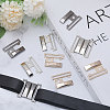 6 Pairs 3 Colors Alloy Interlocking Clasps FIND-CA0009-21-6