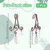 3Pcs Nuggets Natural Green Aventurine & Amethyst & Rose Quartz & Quartz Crystal Flowerpot Decoration HJEW-OC00089-2
