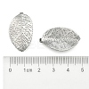 Tarnish Resistant 304 Stainless Steel Leaf Pendants STAS-S040-07P-3