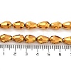 Electroplate Glass Beads Strands EGLA-D017-12x8mm-3-3