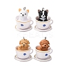 Opaque Resin Pendants RESI-K048-07B-1
