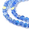 Transparent Electroplate Glass Beads Strands GLAA-Q099-I01-06-3