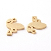 PVD Vacuum Plating 304 Stainless Steel Charms X-STAS-G215-02G-2