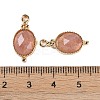 Natural Strawberry Quartz Faceted Pendans KK-L218-003G-04-3