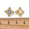 Rack Plating Brass Micro Pave Cubic Zirconia Charms KK-G513-03G-3