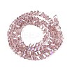 Electroplate Transparent Glass Beads Strands LS-GLAA-N021-4mm-25-3