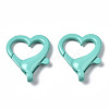 Spray Painted Eco-Friendly Alloy Lobster Claw Clasps PALLOY-YW0001-22-NR-3
