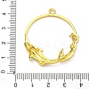 Ocean Theme Alloy Open Back Bezel Pendants PALLOY-F321-03D-G-3