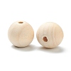 Natural Unfinished Wood Beads WOOD-XCP0001-19H-3