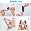 6 Sets 6 Styles Elastic Imitation Leather with Rhinestone Shoelace Bands FIND-FH0009-42-4
