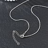 1.2MM 304 Stainless Steel Boston Link Chain Necklaces NJEW-D328-01P-04-5