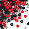 100Pcs 2 Colors Opaque Acrylic Beads MACR-TA0002-52-3