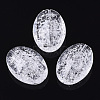 Transparent Crackle Acrylic Beads CACR-N003-33-1
