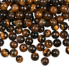100Pcs Round Natural Tiger Eye Beads G-SP0001-21C-3