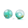 Frosted Baking Paint Glass Beads X1-DGLA-N005-8mm-09-3