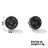 Chic Brass Cubic Zirconia Stud Earrings LS-ZD1304-12-1