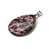 Natural Rhodonite Pendants G-F820-14P-02-2