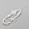 Resin Beaded Mobile Phone Lanyard Wrist Strap HJEW-WH0069-06-2
