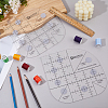 2Pcs Transparent Acrylic Alignment T-Shirt Rulers AJEW-DC0002-17B-4