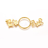 Alloy Open Back Bezel Links PALLOY-WH0065-73G-1