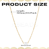 1Pc ABS Imitation Pearl Round Pendant Necklaces NJEW-LP0009-11-2