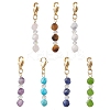 7Pcs 7 Styles Natural Gemstone Pendant Decorations HJEW-JM02039-1