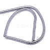 Electroplate Non-magnetic Synthetic Hematite Beads Strands X-G-J164A-2mm-04-2