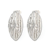 Non-Tarnish Horse Eye 304 Stainless Steel Ear Studs EJEW-L290-030P-1